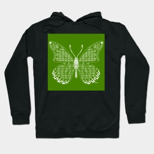 green butterfly ecopop art Hoodie